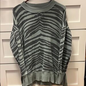 Aerie Ribbed Knit Top in Gray